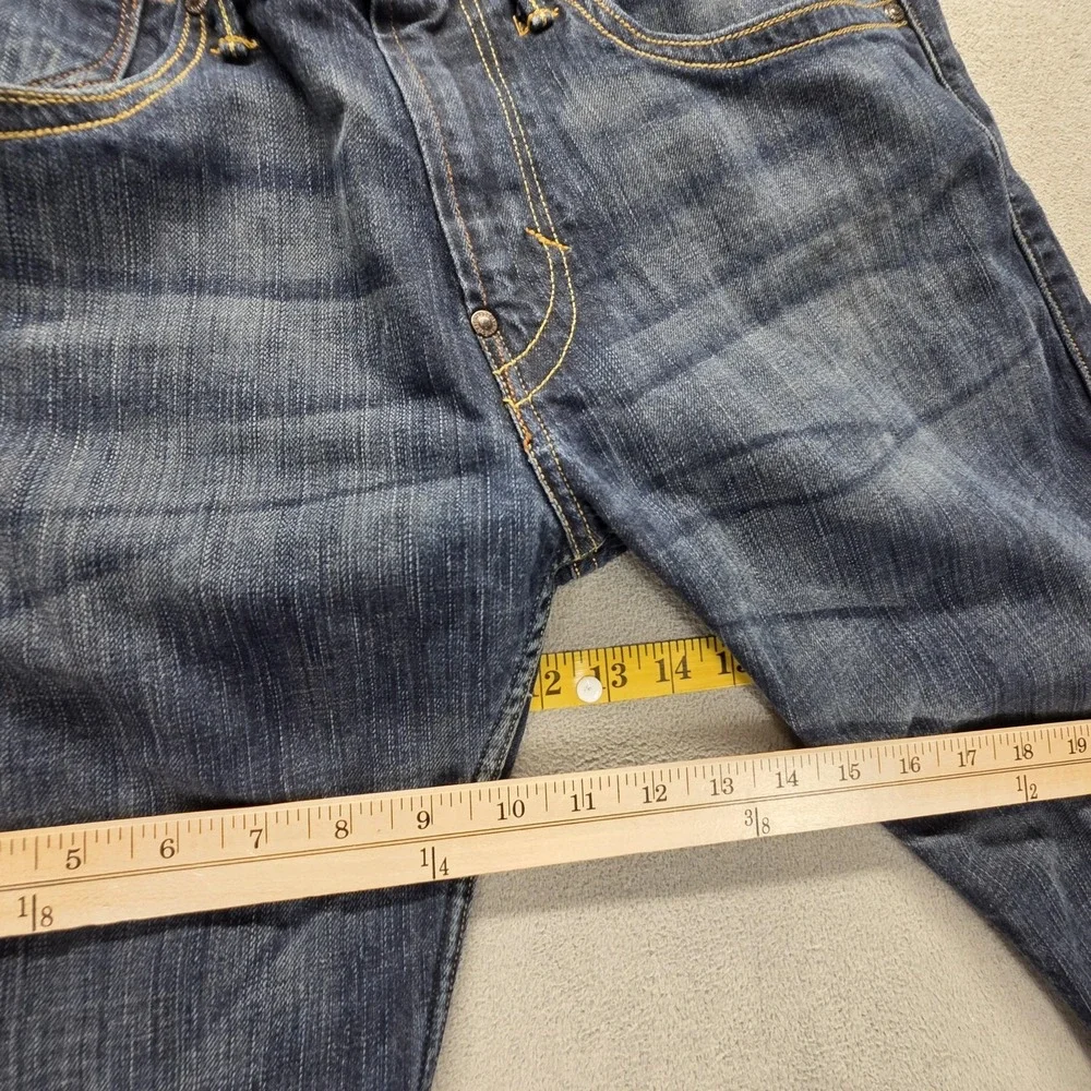 Vintage‎ Levis 504 Jeans Mens 32x32 Blue Straight Engineered Dark Wash Zip Fly